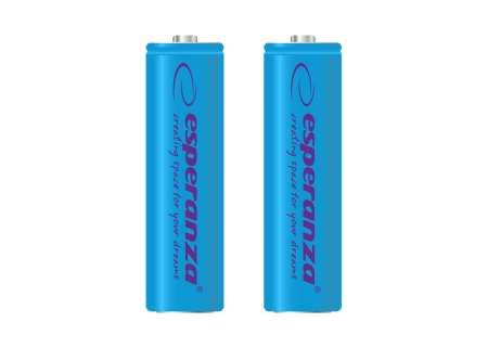 Esperanza 2000mAh AA Ni-MH akkumulátor 2db/csomag Blue