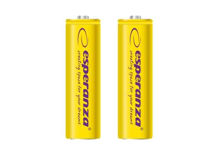 Esperanza 2000mAh AA Ni-MH akkumulátor 2db/csomag Yellow