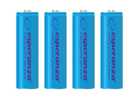 Esperanza 2000mAh AA Ni-MH akkumulátor 4db/csomag Blue