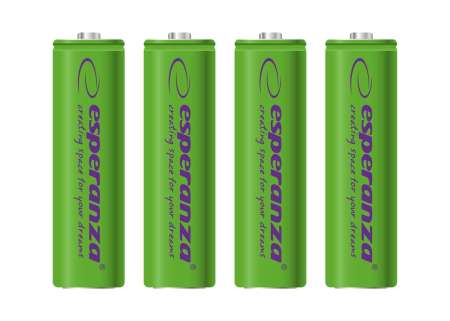 Esperanza 2000mAh AA Ni-MH akkumulátor 4db/csomag Green