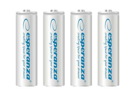 Esperanza 2000mAh AA Ni-MH akkumulátor 4db/csomag White