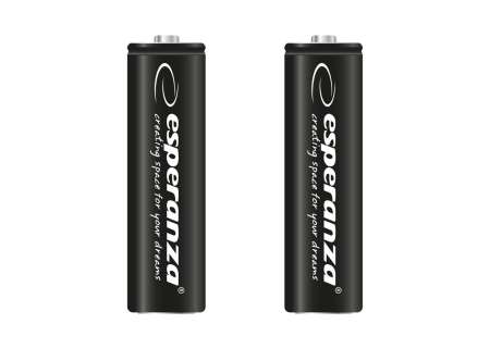 Esperanza 2600mAh AA Ni-MH akkumulátor 2db/csomag Black