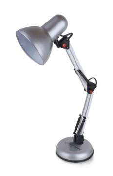 Esperanza Avior E27 Desk Lamp Silver