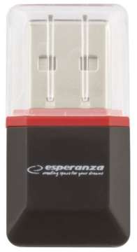 Esperanza EA134 MicroSD Card Reader Black