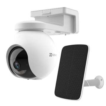 Ezviz HB8 Pro 4K IP Camera + 5W Solar Panel Smart Home Battery Camera Kit