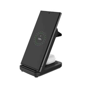 FIXED 3 in 1 Wireless töltő, fekete