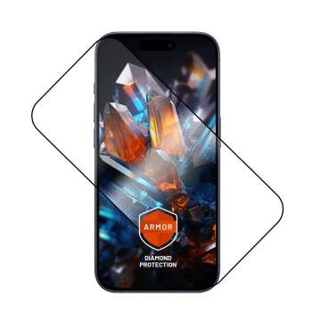 FIXED Armor Ultra tartós edzett üveg Apple iPhone 17 Pro Max készülékhez, fekete