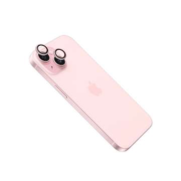 FIXED edzett üveg kamera lencsevédő Apple iPhone 16 /16 Plus telefonokhoz, pink FIXED edzett üveg kamera lencsevédő Apple iPhone 16 /16 Plus telefonokhoz, pink