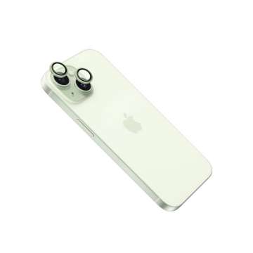 FIXED edzett üveg kamera lencsevédő Apple iPhone 16 /16 Plus telefonokhoz, zöld FIXED edzett üveg kamera lencsevédő Apple iPhone 16 /16 Plus telefonokhoz, zöld