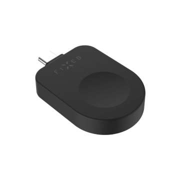 FIXED USB-C töltőadapter Apple Watch-hoz, Powerstation Uni készülékkel kompatibilis, fekete