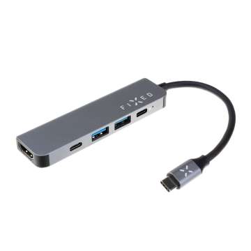 FIXED USB-C 5 az 1-ben HUB, 2 x USB 3.2 , 1 x 4K HDMI, 1 x USB-C Power Delivery támogatással és 1 x USB-C 3.2 Gen1 FIXED USB-C 5 az 1-ben HUB, 2 x USB 3.2 , 1 x 4K HDMI, 1 x USB-C Power Delivery támogatással és 1 x USB-C 3.2 Gen1