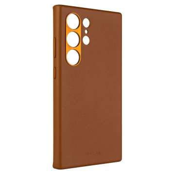 FIXED MagLeather valódi bőr telefontok Samsung Galaxy S24 Ultra készülékhez, barna, FIXLM-1258-BRW