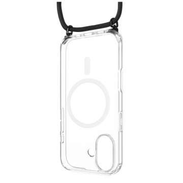 FIXED Nyakbaakasztható MagPure tok Apple iPhone 17 telefonhoz, fekete
