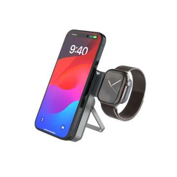 FIXED MagZen 5 5000mAh PowerBank állvánnyal szürke