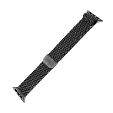 FIXED szíj rozsdamentes hálóval Apple Watch 42/44mm órához, fekete FIXED szíj rozsdamentes hálóval Apple Watch 42/44mm órához, fekete