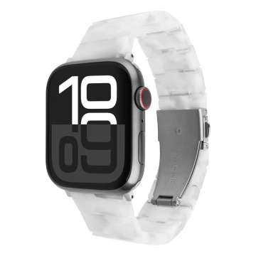 FIXED szilikon óraszíj Apple Watch 38/40/41mm készülékhez, fehér