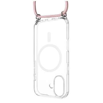 FIXED Nyakbaakasztható MagPure tok Apple iPhone 17 telefonhoz, rózsaszín