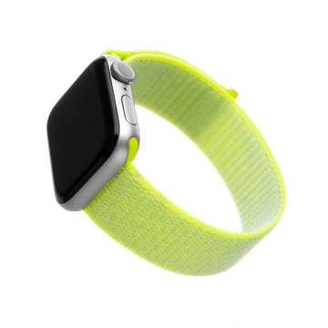 FIXED Nylon Strap for Apple Watch 38/40/41 mm, lime FIXED Nylon Strap for Apple Watch 38/40/41 mm, lime