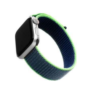 FIXED Nylon Strap for Apple Watch 38/40/41 mm, neon blue FIXED Nylon Strap for Apple Watch 38/40/41 mm, neon blue