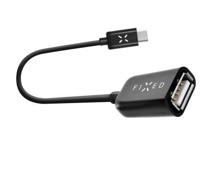 FIXED USB/USB-C OTG adapter kábel, fekete FIXED USB/USB-C OTG adapter kábel, fekete