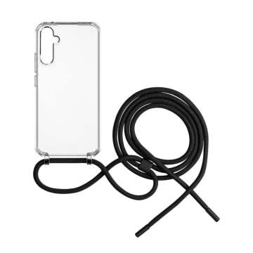 FIXED Pure Neck nyakba akasztahtó TPU gél tok  Samsung Galaxy A35 5G fekete FIXPUN-1262-BK