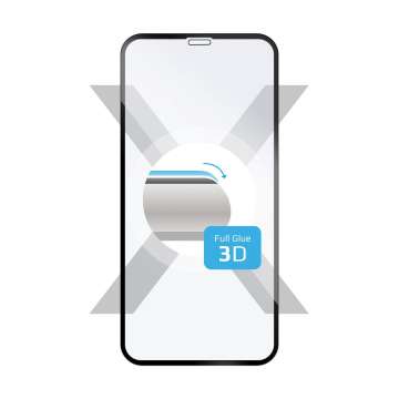 FIXED teljes kijelzős üvegfóliaApple iPhone XR/11 telefonokhoz, fekete