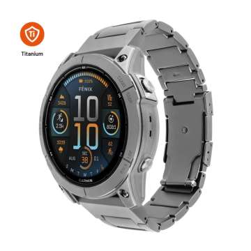 FIXED Titán óraszíj Garmin QuickFit 26mm okosórához, natural titanium FIXED Titán óraszíj Garmin QuickFit 26mm okosórához, natural titanium