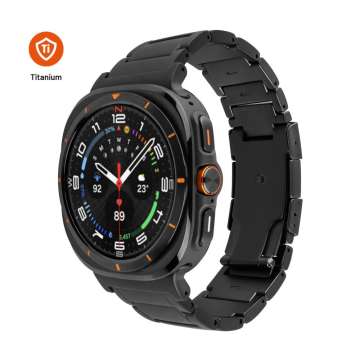 FIXED Titán óraszíj Samsung Galaxy Watch Ultra okosórához, fekete
