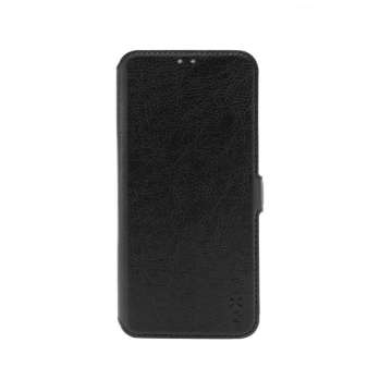 FIXED Topic oldalra nyíló telefontok műbőr  Realme Note 50 fekete FIXTOP-1387-BK