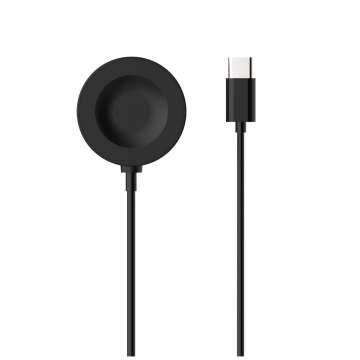FIXED USB-C töltőkábel Huawei Watch GT 2 Pro/3/3 Pro/4/4 Pro/5/5 Pro okosórához, fekete