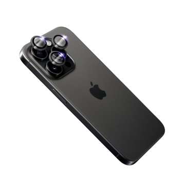 FIXED Zafír kamera lencsevédő Apple iPhone 15 Pro/15 Pro Max készülékhez, fekete FIXED Zafír kamera lencsevédő Apple iPhone 15 Pro/15 Pro Max készülékhez, fekete