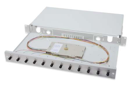 Digitus FO splice box, 1U, equipped, 24x LC DX, OM4 Digitus FO splice box, 1U, equipped, 24x LC DX, OM4