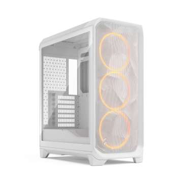 Fractal Design Meshify 3 Tempered Glass RGB Clear Tint White