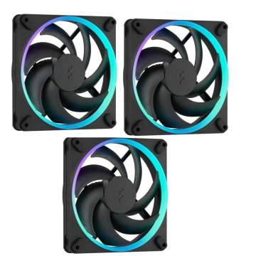 Fractal Design Momentum 14 RGB Black (3-pack)