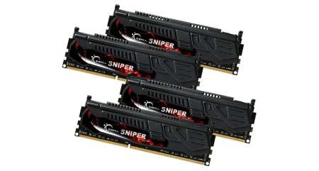 G.SKILL 32GB DDR3 2400MHz Kit(4x8GB) Sniper Black