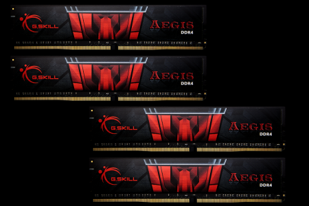 G.SKILL 64GB DDR4 3200MHz Kit(4x16GB) Aegis Black