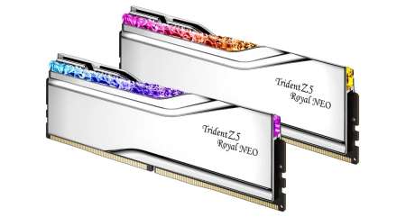 G.SKILL 64GB DDR5 6000MHz Kit(2x32GB) Trident Z5 Royal Neo Silver