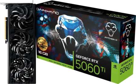 Gainward GeForce RTX5060 TI 16GB DDR7 Python III OC Gainward GeForce RTX5060 TI 16GB DDR7 Python III OC