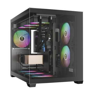 Gamdias Aura GC10M V2 ARGB Tempered Glass Black Gamdias Aura GC10M V2 ARGB Tempered Glass Black