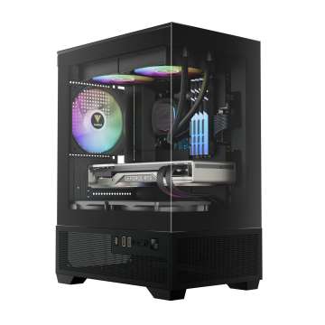Gamdias Aura GC9M ELITE ARGB Tempered Glass Black