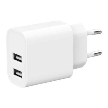 Gembird 2-Port Universal USB Charger White Gembird 2-Port Universal USB Charger White