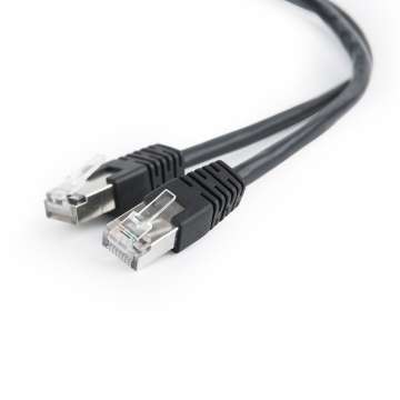Gembird CAT5e F-UTP Patch Cable 2m Black Gembird CAT5e F-UTP Patch Cable 2m Black