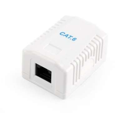 Gembird CAT6 UTP single port surface mount box