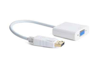Gembird DisplayPort to VGA M/F adapter 0,2m White