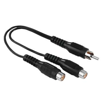 Hama FIC RCA Y-Adapter Black Hama FIC RCA Y-Adapter Black