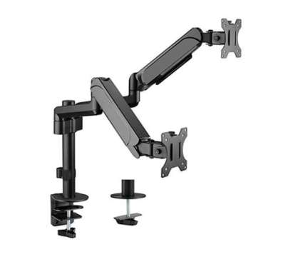 Gembird MA-DA2P-01 Adjustable Desk 2-Display Mounting Arm 17”-32” Black Gembird MA-DA2P-01 Adjustable Desk 2-Display Mounting Arm 17”-32” Black