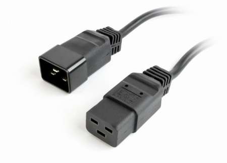 Gembird PC-189-C19 Power cord (C19 to C20) 1.5m Black Gembird PC-189-C19 Power cord (C19 to C20) 1.5m Black