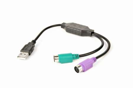 Gembird USB to PS/2 Converter Cable 0,3m Black Gembird USB to PS/2 Converter Cable 0,3m Black