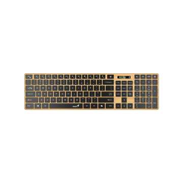 Genius SlimStar 7250BT Copilot Wireless Bluetooth Business Keyboard Pine Wood HU