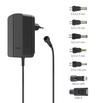 Hama 12V / 1,5A 18W Univerzális hálózati notebook töltő